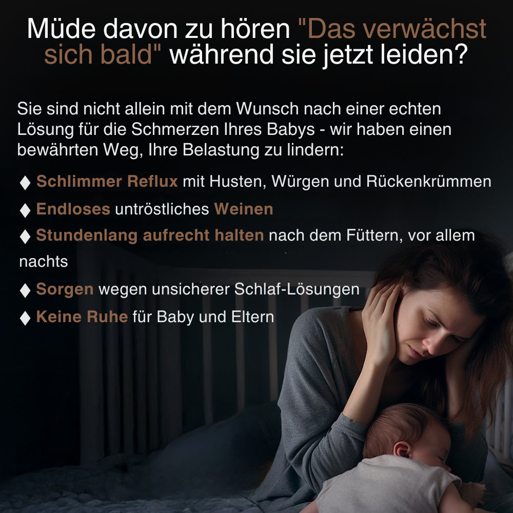 TraumWiege™ – Für Reflux, Koliken & besseren Schlaf