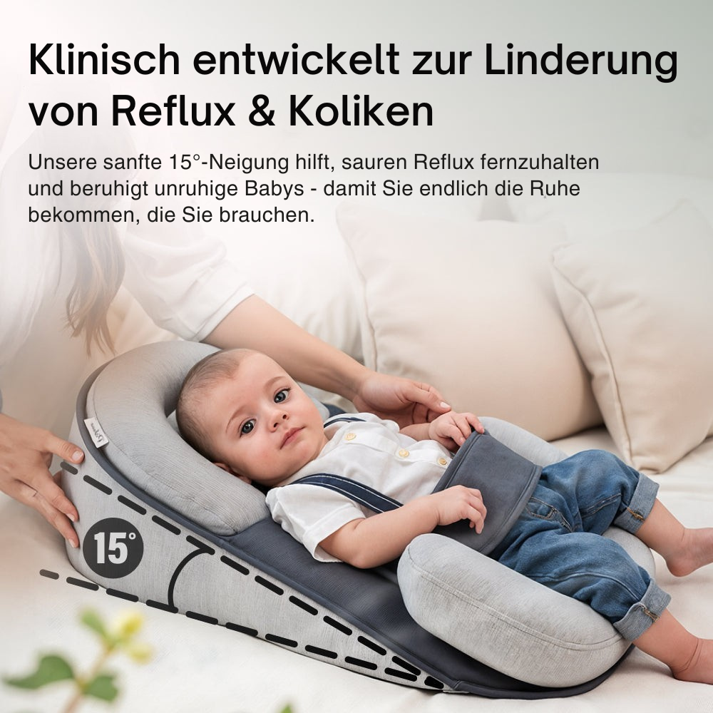 TraumWiege™ – Für Reflux, Koliken & besseren Schlaf