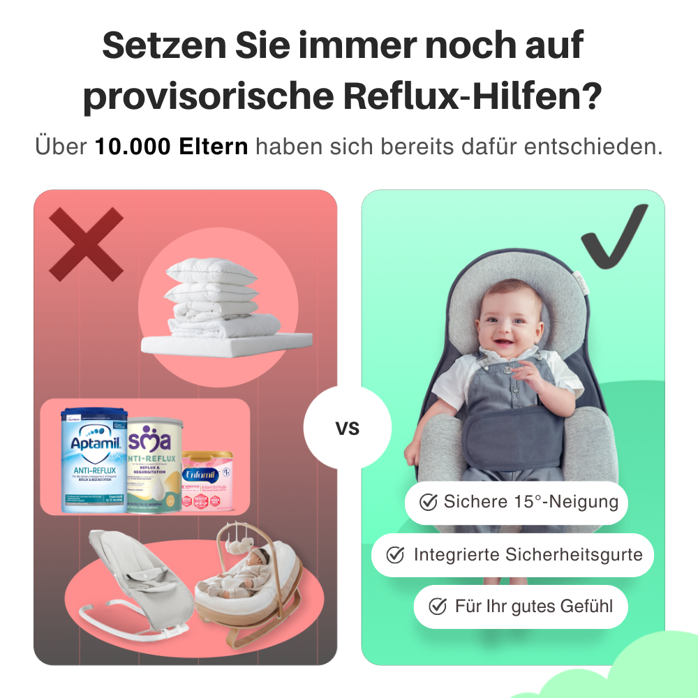 TraumWiege™ – Für Reflux, Koliken & besseren Schlaf