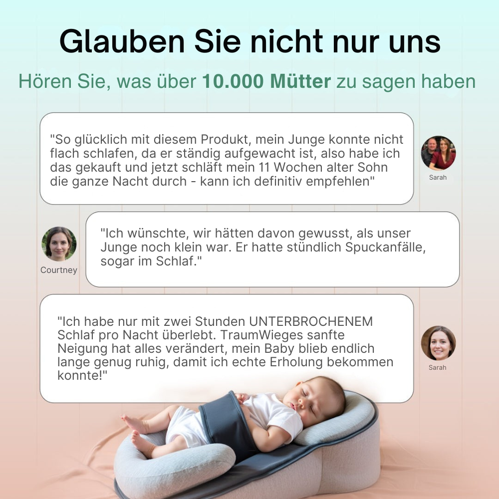 TraumWiege™ – Für Reflux, Koliken & besseren Schlaf